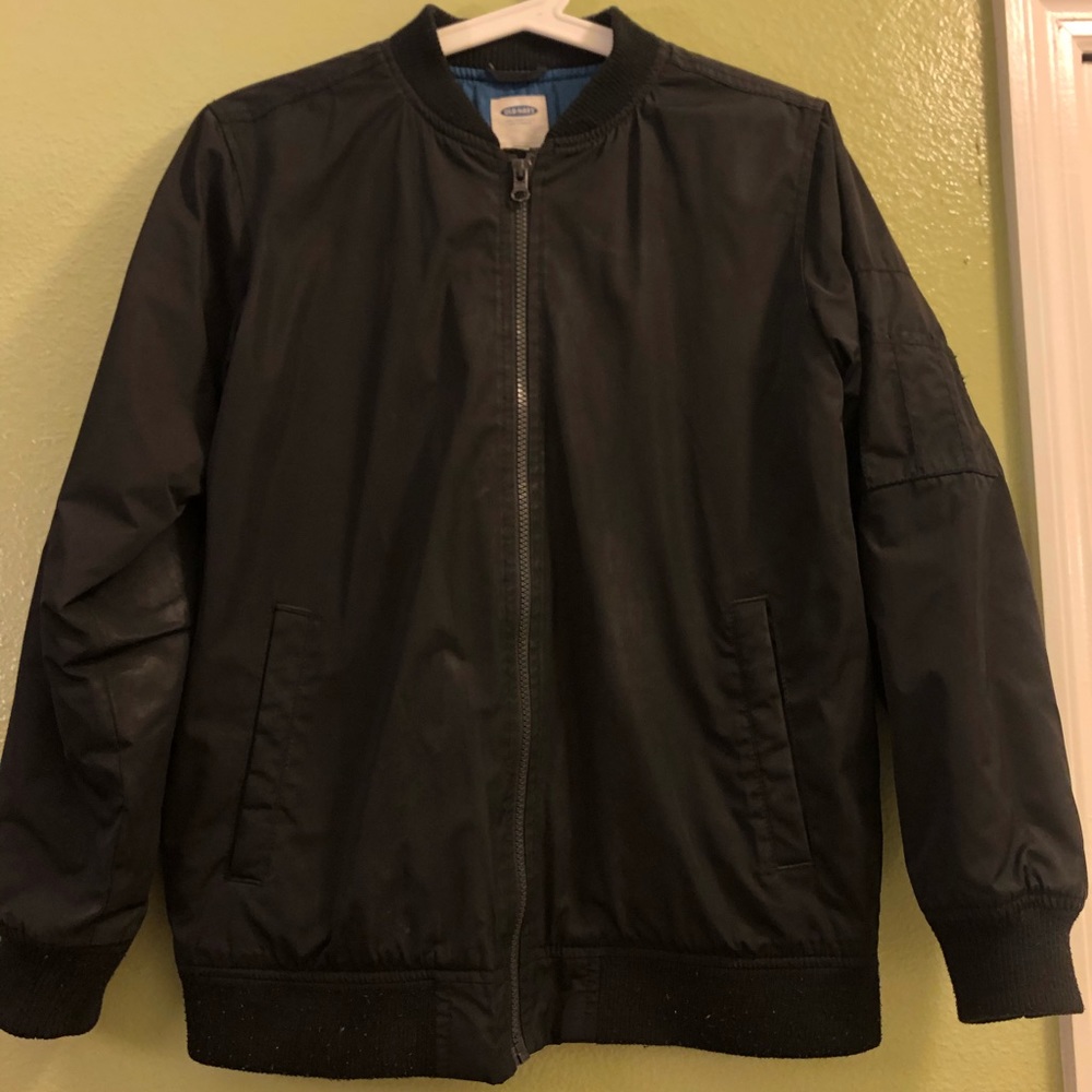 Black bomber jacket
